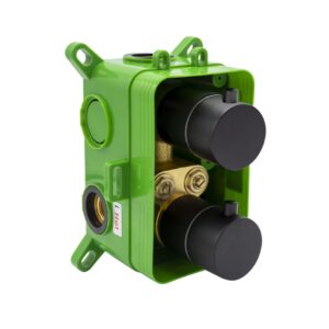 Aloni Complete Inbouw Regendoucheset 25cm Hoofddouche Met Thermostaatkraan En Wanduitloop Chroom - Afbeelding 3