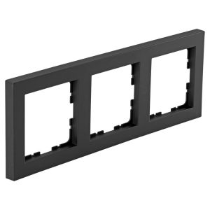q-link s-line afdekraam 3-voudig - zwart