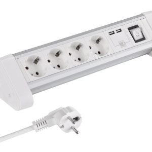 q-link stekkerdoos 4-voudig - ra- 3500w 3 x 1.5 mm². alulook