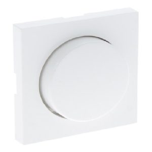 q-link centraalplaat met knop - voor dimmer - polarwit