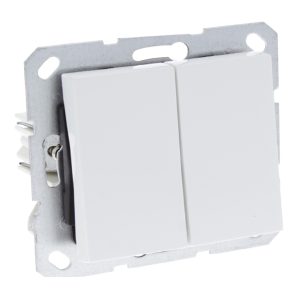 q-link s-line schakelaar inbouw - wissel/wissel - polarwit
