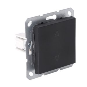 q-link s-line jaloezieschakelaar inbouw - druk - zwart
