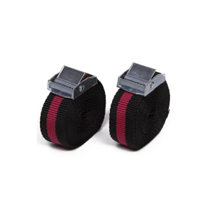spanband 2 dlg 2,5 mtr x 25 mm zwart/rood