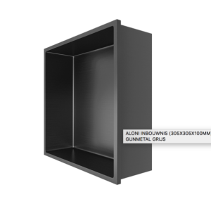 ALONI INBOUWNIS (305X305X100MM) - GUNMETAL GRIJS