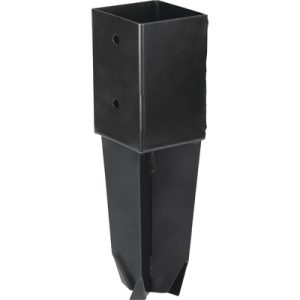 Starx paalhouder voor beton - 90 x 90 mm - zwart