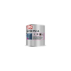 SPS Zijdeglanslak 1 liter voor binnen Pu -Acryl- mengbasis TR - op waterbasis
