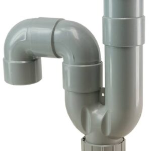 Universeel-sifon PVC 40mm grijs neutrale verpakking