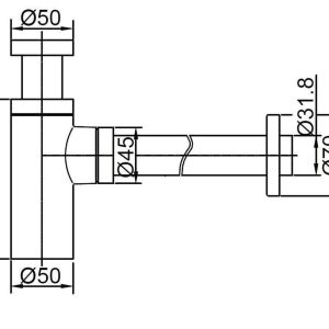 Best-Design Design Sifon 5/4 x 32 mm RVS - Afbeelding 4