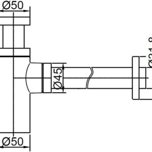 Best-Design Design Sifon 5/4 x 32 mm RVS - Afbeelding 5