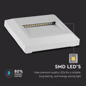 v-tac 1152 2w led steplight outdoor colorcode:4000k white - Afbeelding 3