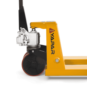 pompwagen max. laadcap. 2500 kg - 82400 - geel - pu-wielen - Afbeelding 3