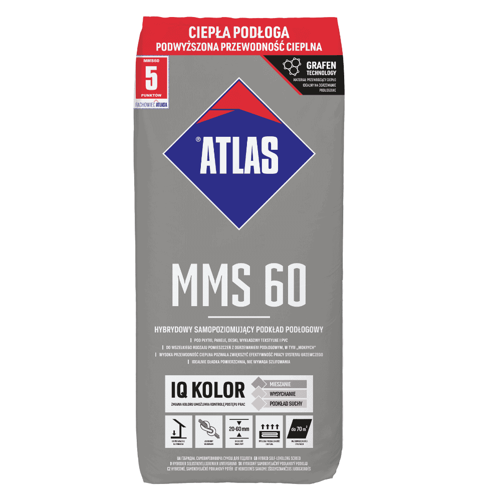 ATLAS MMS 60 Hybride dekvloer (20-60 mm) 25kg #0