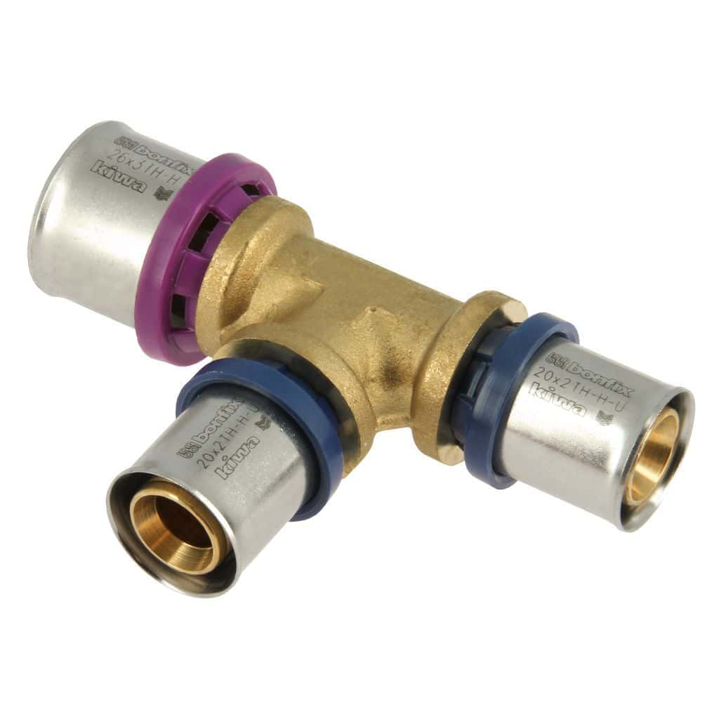 bonfix alu-pers 2000870 verloop t-stuk 26 x 20 x 20 mm
