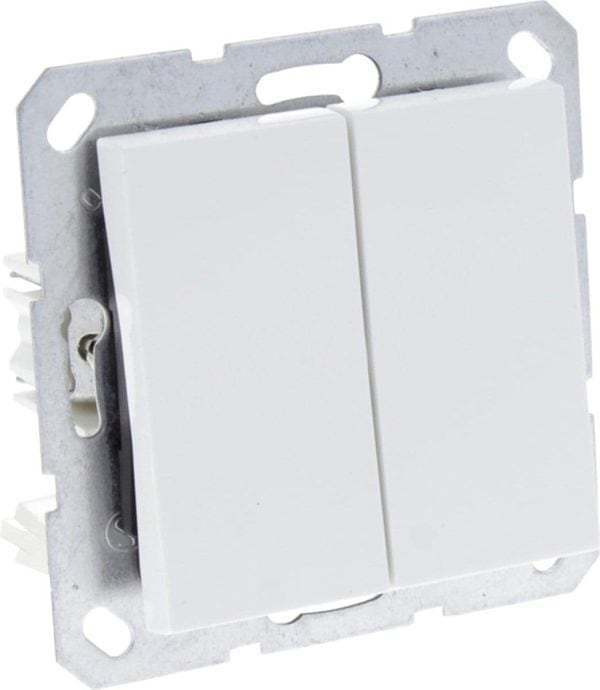 Q-Link S-Line schakelaar inbouw - serie - polarwit #1