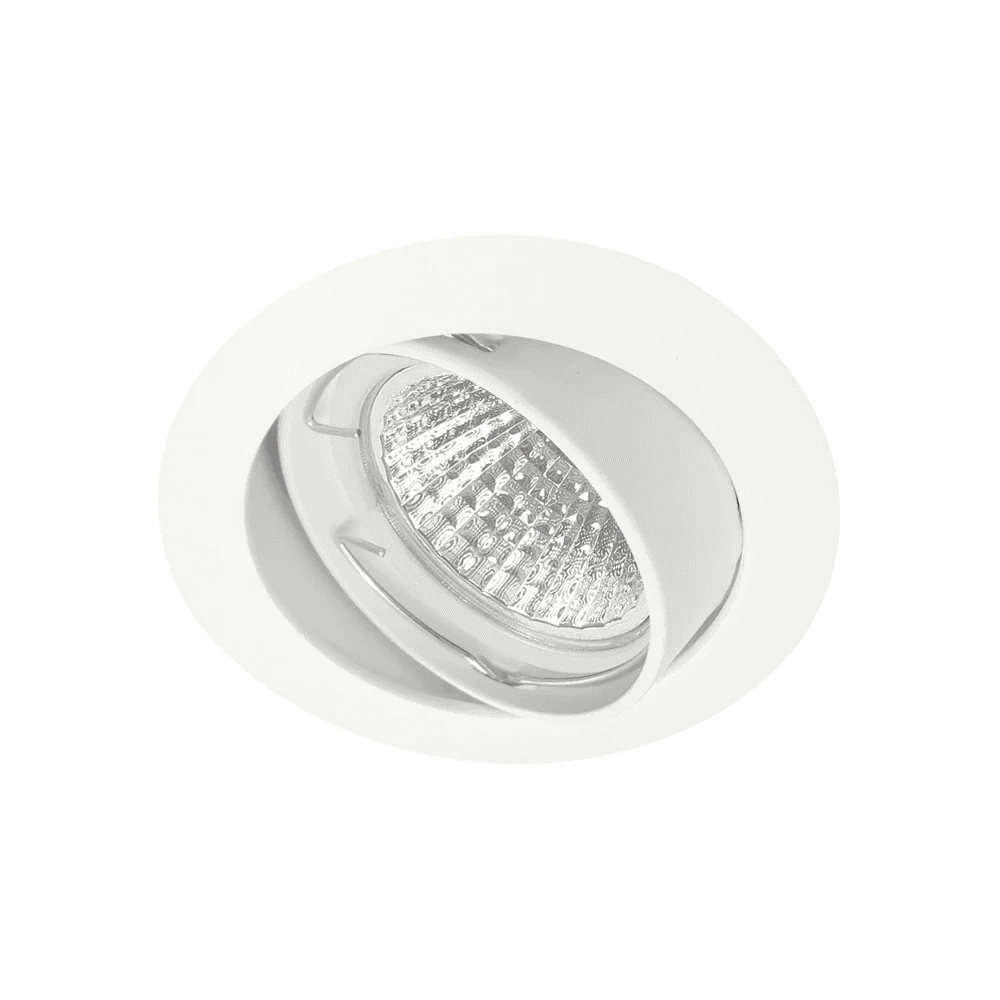 LM INBOUW GU10 SPOT ARMATUUR Ø82xH22mm boorgat Ø70mm Wit