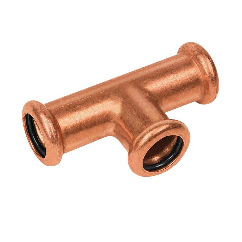 bonfix press roodkoperen perskoppeling t-stuk 22 402015