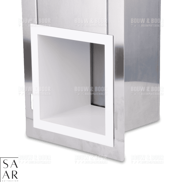 SAAR Inbouw Reserve Toiletrolhouder Mat Wit #2