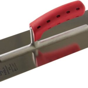 NELA BASIC-Line Spaan 350 x 120 mm. RVS met rode BiKo SOFT h