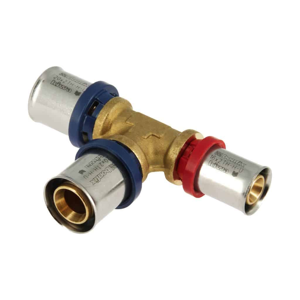 bonfix alu-pers 2000816 verloop t-stuk 20 x 20 x 16 mm