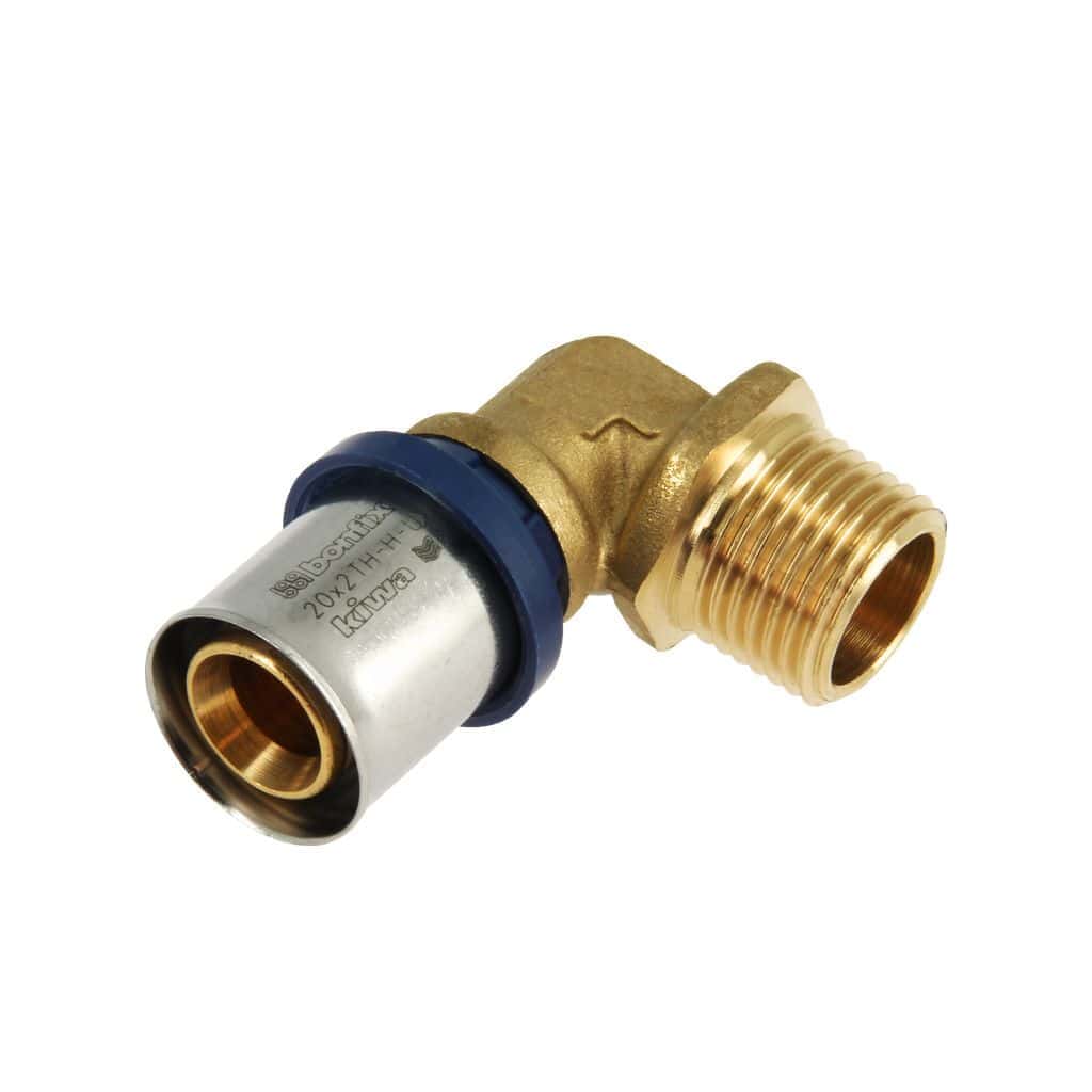 bonfix alu-pers 2001025 knie 3/4" buitendraad x 20 mm