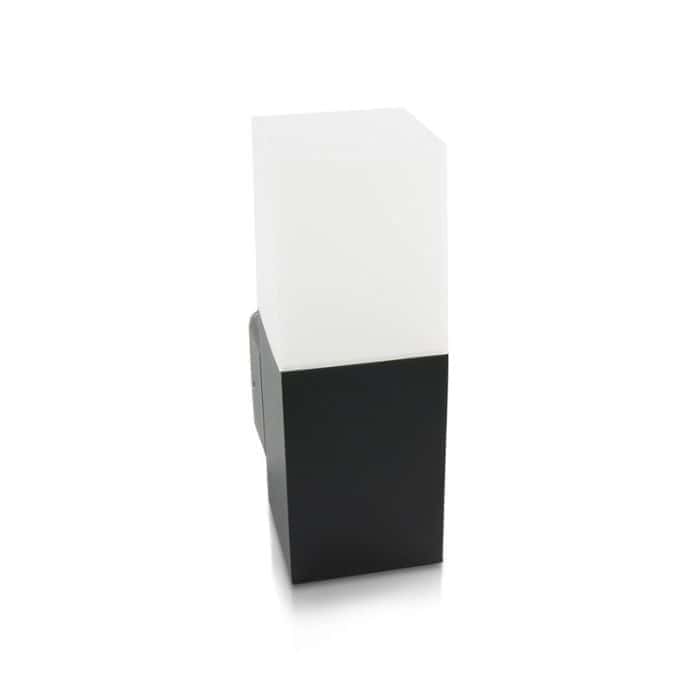 v-tac 7613 gu10 garden lamp wandlamp dario black ip54 alu