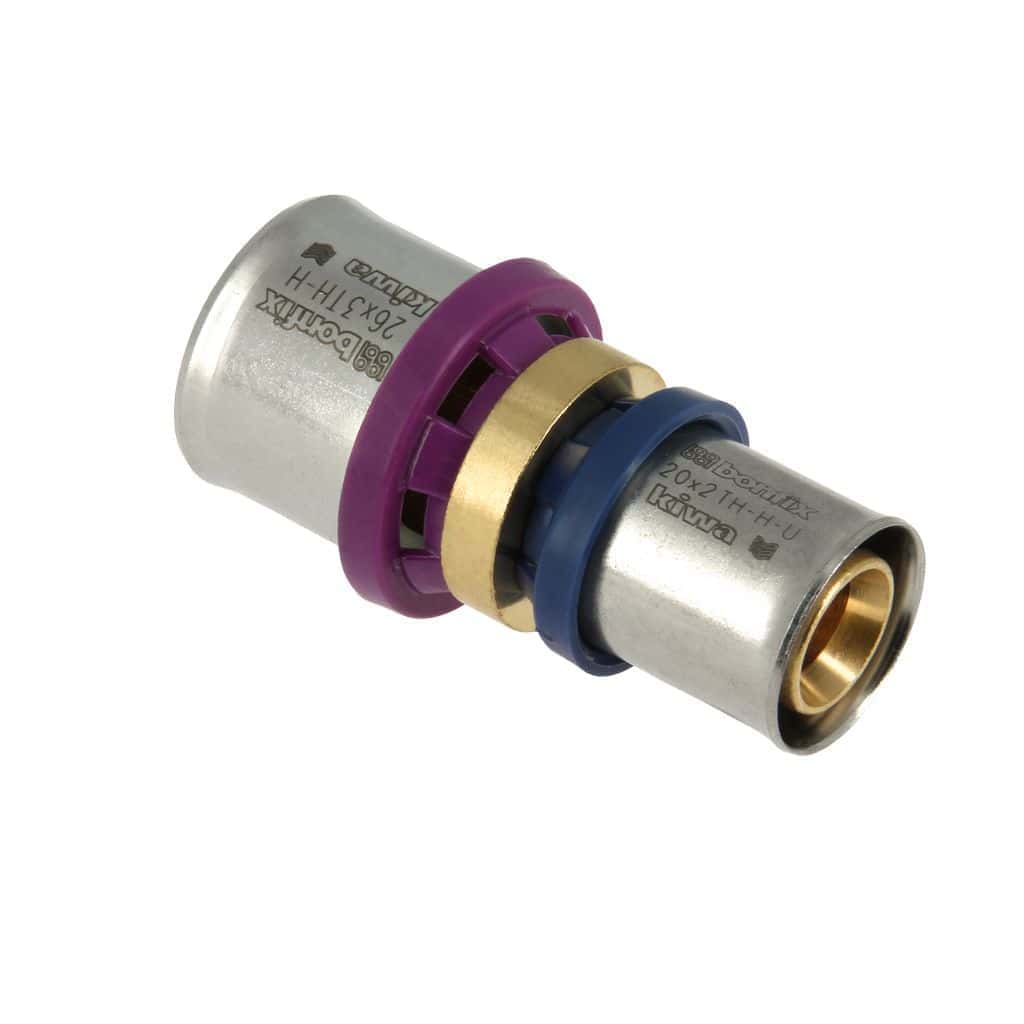 bonfix alu-pers 2000455 rechte verloopkoppeling 26 x 20 mm
