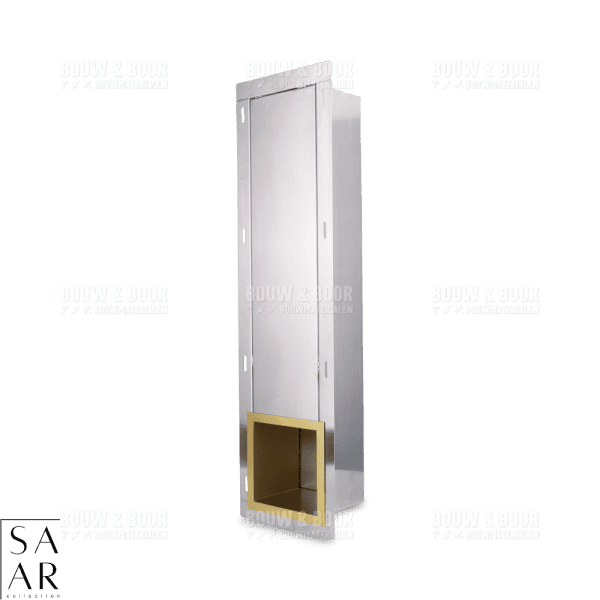 SAAR Inbouw Reserve Toiletrolhouder Mat Goud #0