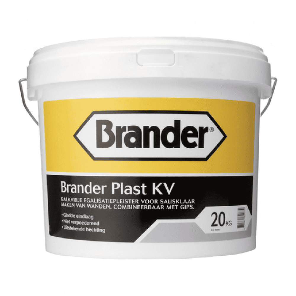 Brander Plastic kv standaard wit emmer 18 kg