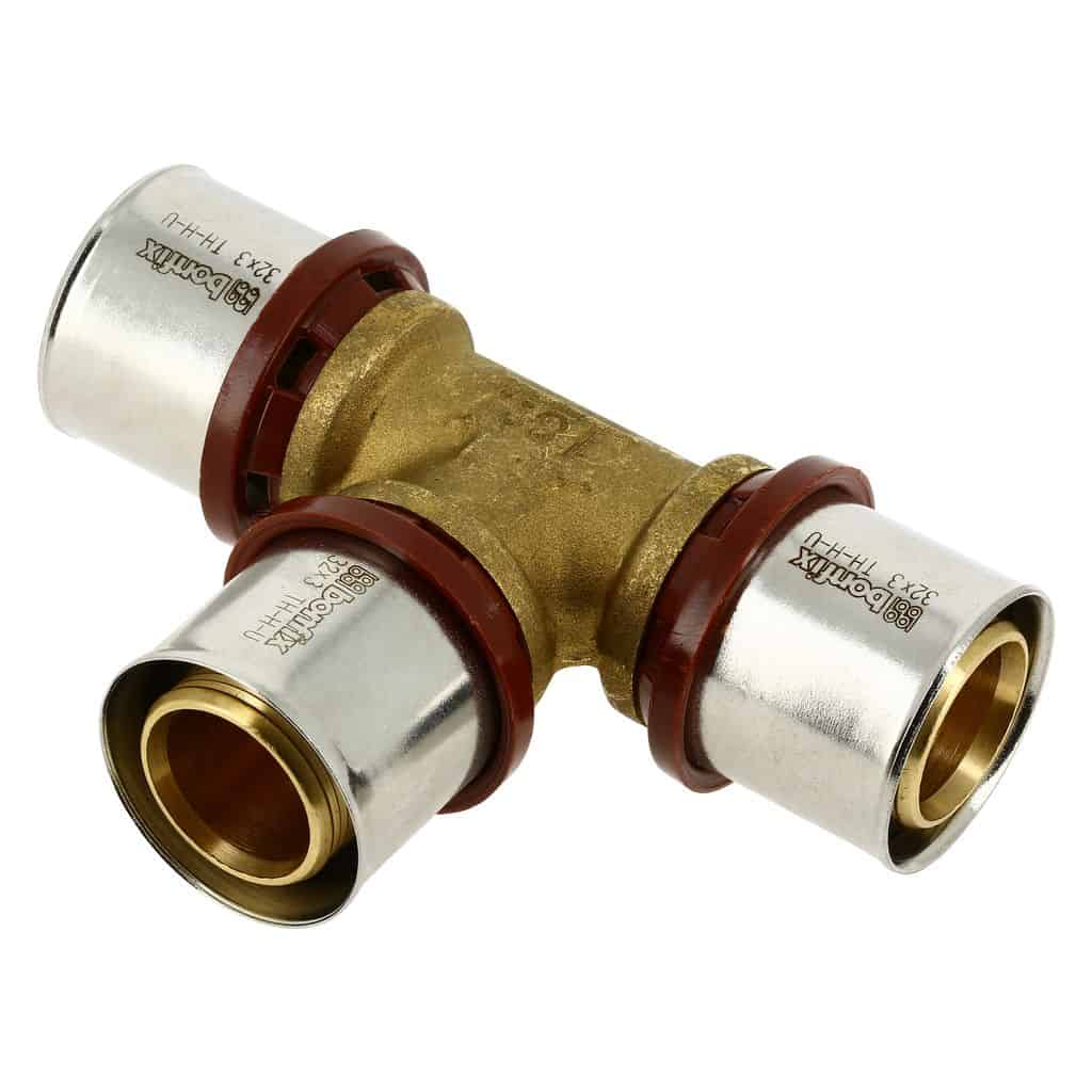 bonfix alu-pers 2000530 t-stuk 32 x 32 x 32 mm