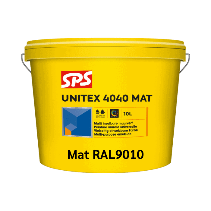 SPS Muurverf Unitex 4040 Mat RAL9010 10L