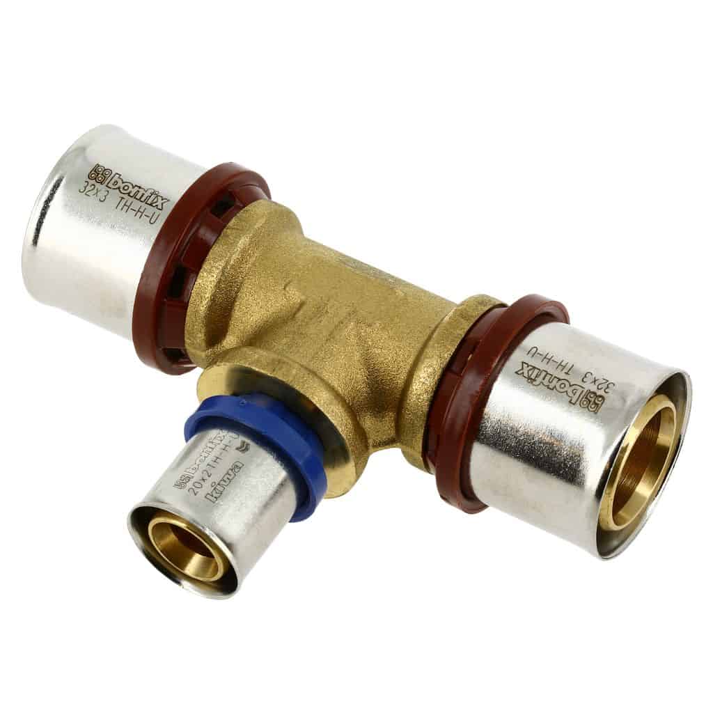 bonfix alu-pers 2000882 verloop t-stuk 32 x 20 x 32 mm
