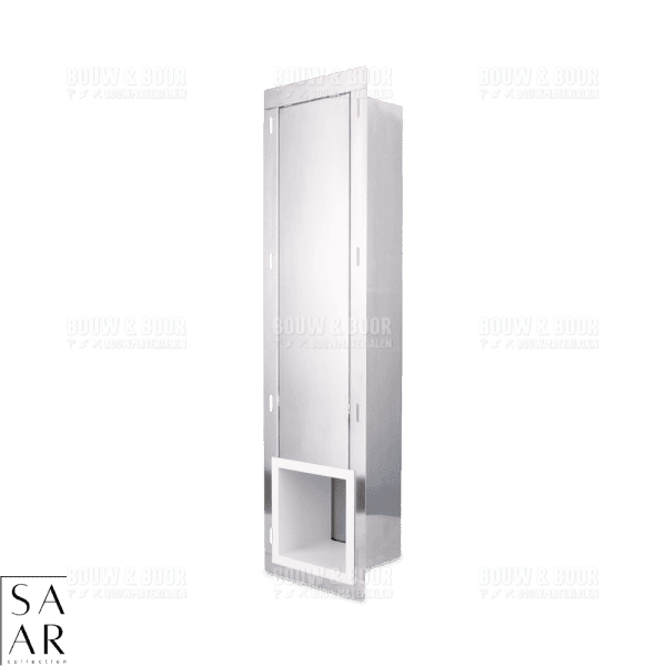 SAAR Inbouw Reserve Toiletrolhouder Mat Wit #0 SAAR Inbouw Reserve Toiletrolhouder Mat Wit #0
