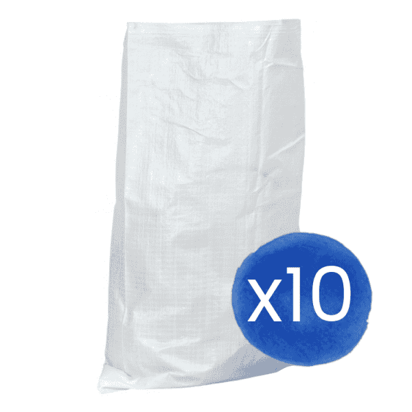 Bouwafvalzak 55x85cm - 55g - Wit (10 st.) #0