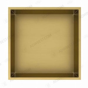 best-design nancy "kaya" inbouwnis 30.5x30.5x7 cm mat-goud