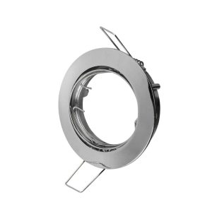 V-Tac 779 GU10 inbouwspot rond chroom verstelb.excl.led lamp