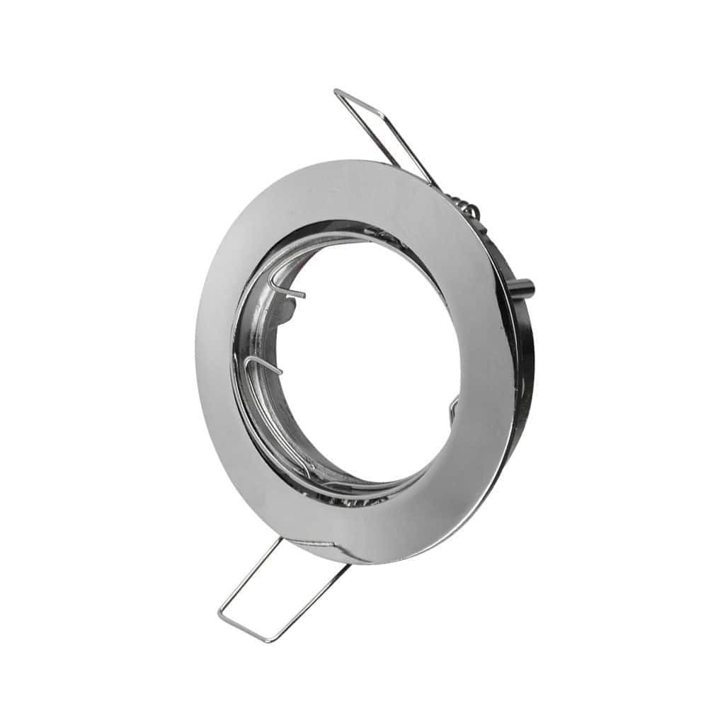 V-Tac 779 GU10 inbouwspot rond chroom verstelb.excl.led lamp