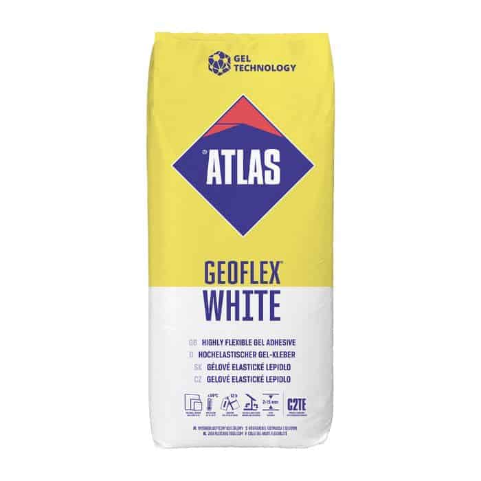 atlas - geoflex zeer flexibele tegellijm wit 25kg