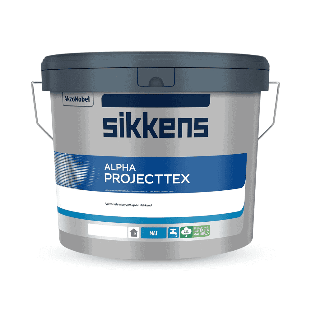 muurverf Sikkens Alpha Projecttex Wit 10 ltr #0