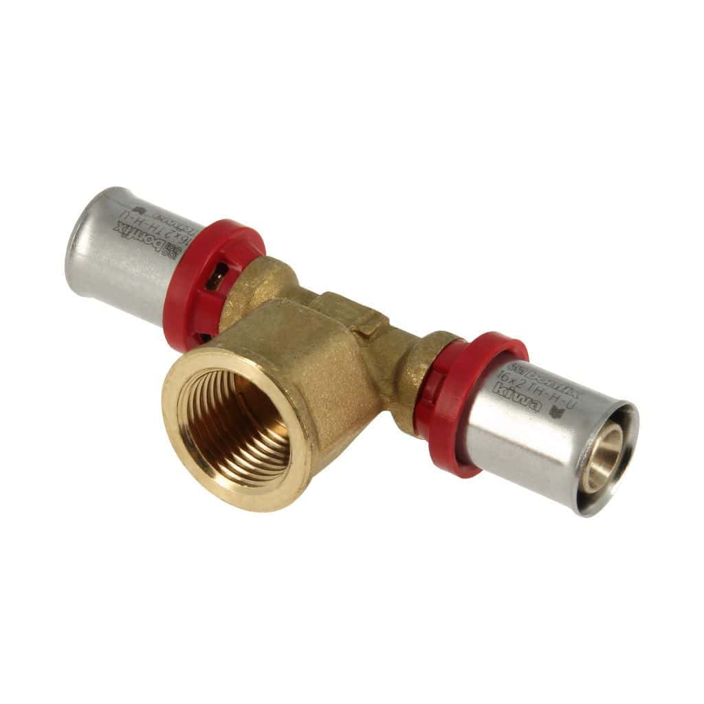 bonfix alu-pers 2000705 t-stuk 16 x 1/2" binnendraad x 16 mm