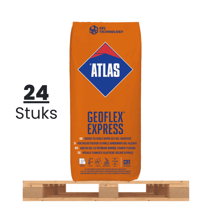 (halve pallet) Atlas Geoflex express snellijm 25 kg