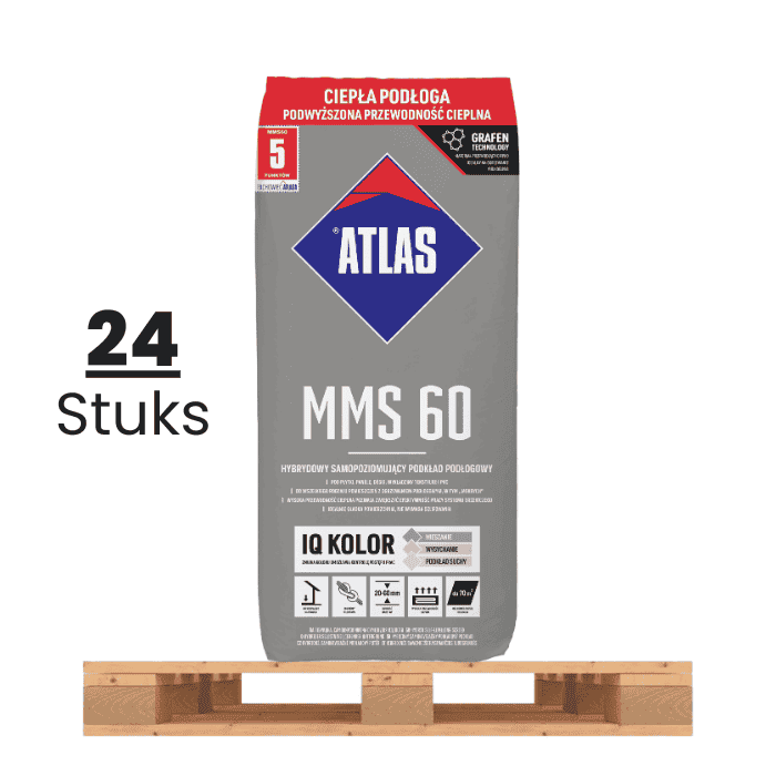 (halve pallet) ATLAS MMS 60 Hybride dekvloer (20-60 mm) 25kg