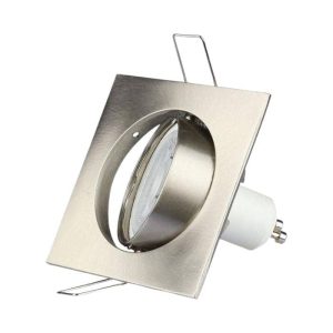 v-tac 779 gu10 fitting square satin nickle