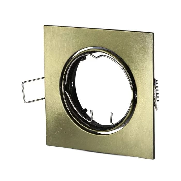 v-tac 779 gu10 fitting square movable gold