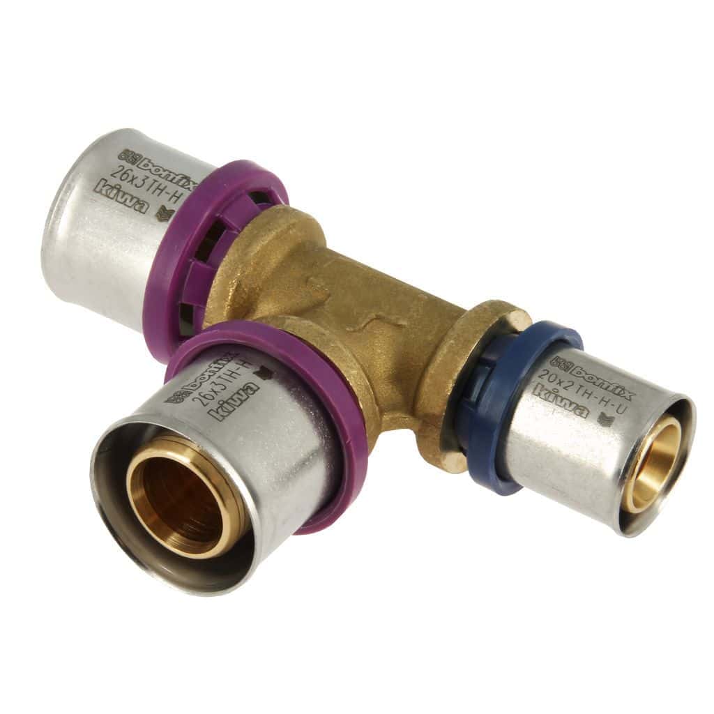 bonfix alu-pers 2000875 verloop t-stuk 26 x 26 x 20 mm