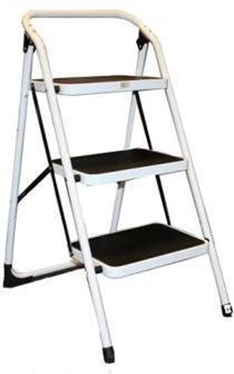 Huishoudtrap Keukentrap Met 3 Treden Heavy Duty #0