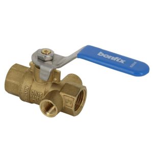 bonfix kogelstopkraan 2x binnendraad met aftap 1/2"- 97205
