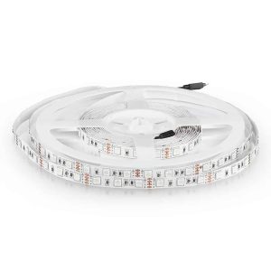 v-tac 5050 60 10.8w led strip rgb ip20 5 meter