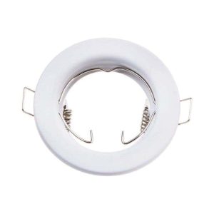 v-tac 778 gu10 fitting round white2pc/pack