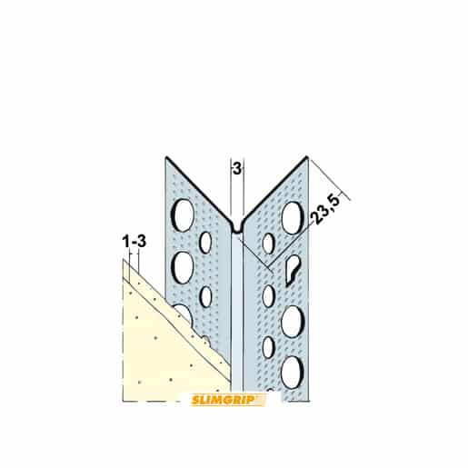 sg1029 - slimgrip hoekbeschermer - 2700 mm - wit