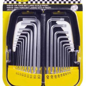 Benson Inbus + torx sleutelset lang 18 delig - Afbeelding 6